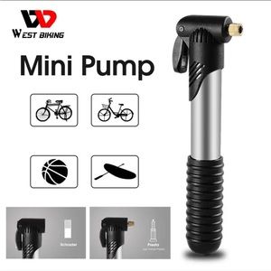 WEST BIKING - Mini Bicycle Pump Hand Air Pump Ball Tire Inflator Schrade…